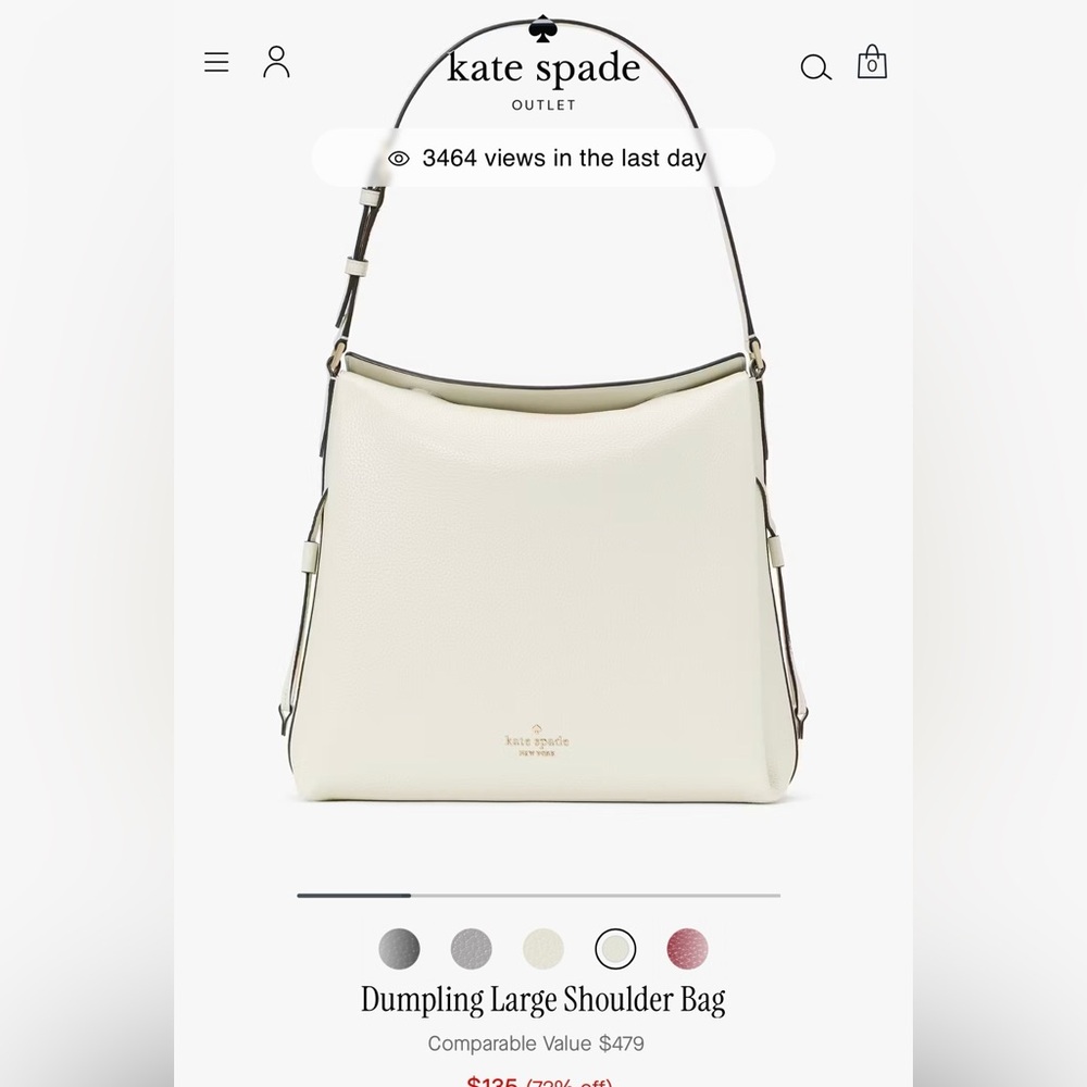 Kate Spade Cream Shoulder Bag
